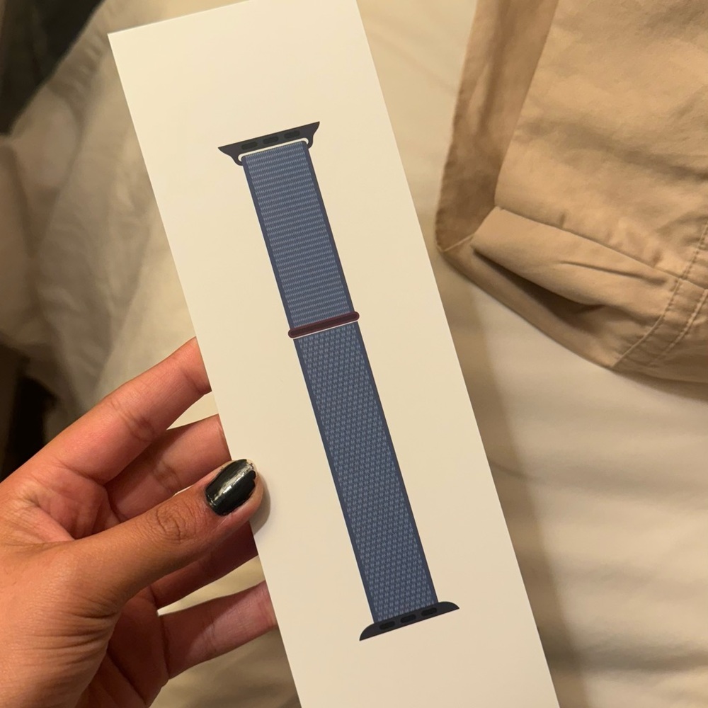 New Apple Watch blue bracelet